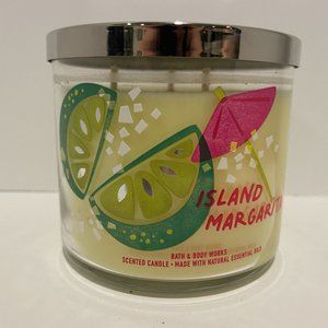 Bath & Body Works Island Margarita Three Wick Scented Candle New In Box 14.5 oz